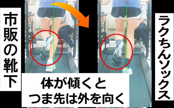 走り方がグラつく