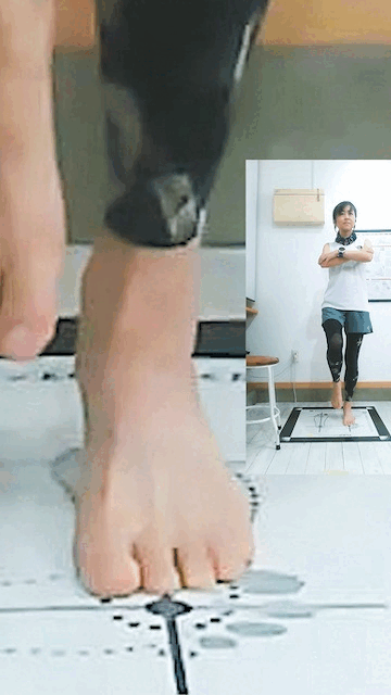 足の崩れは小指側から始まる