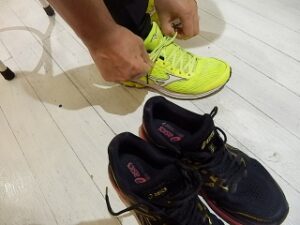 シューズの違いで歩幅は変わります。 ランニングフォーム
